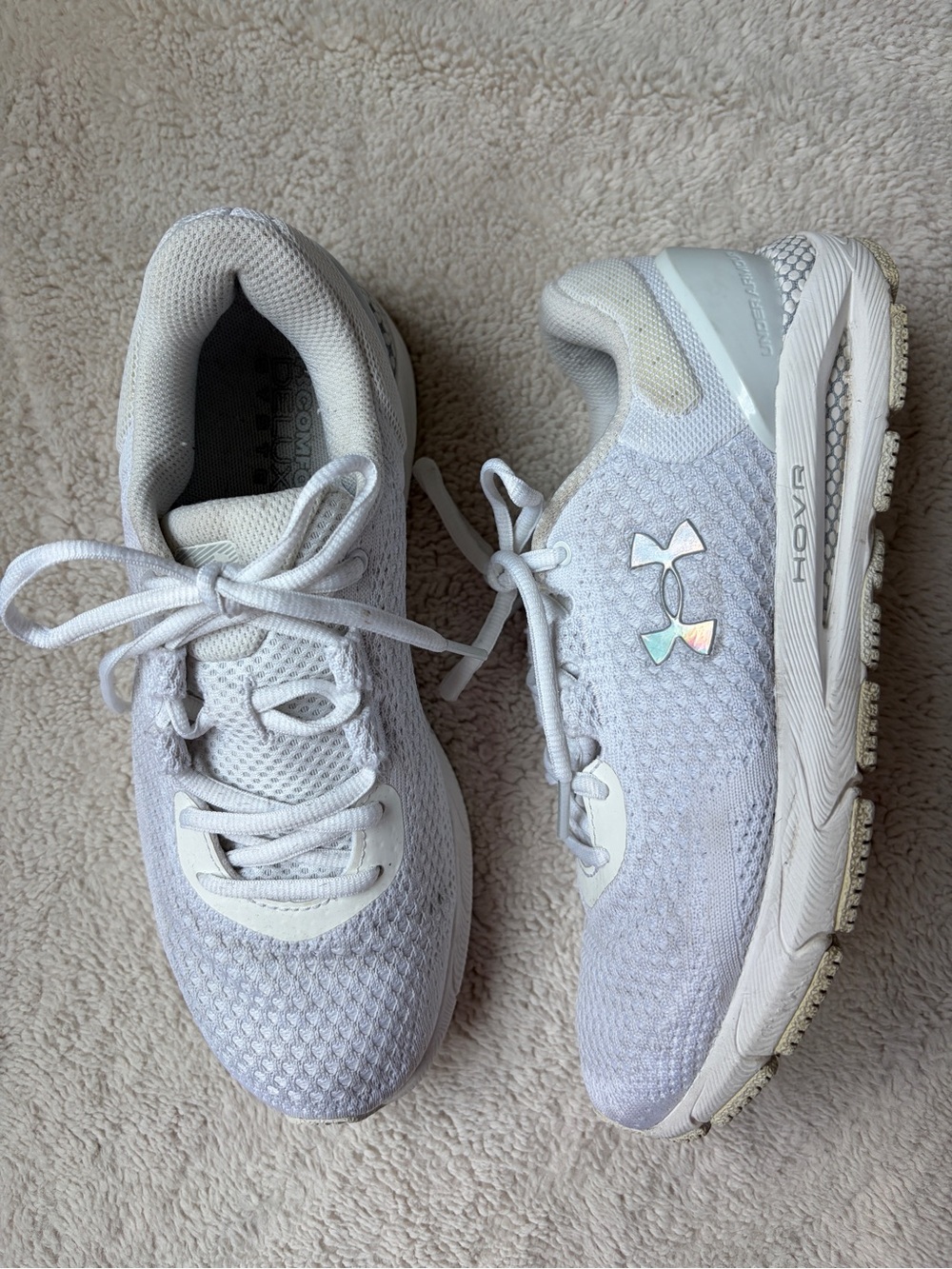 Under Armour Women's White HOVR Athletic Sneakers Size 7.5